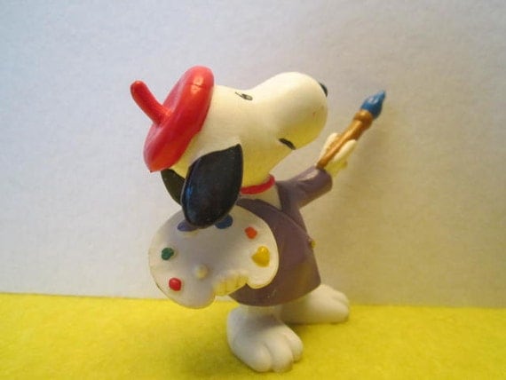 plastic snoopy figures