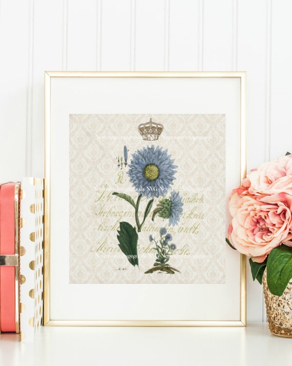 Items similar to Vintage Botanical Art Print Print Digital Download
