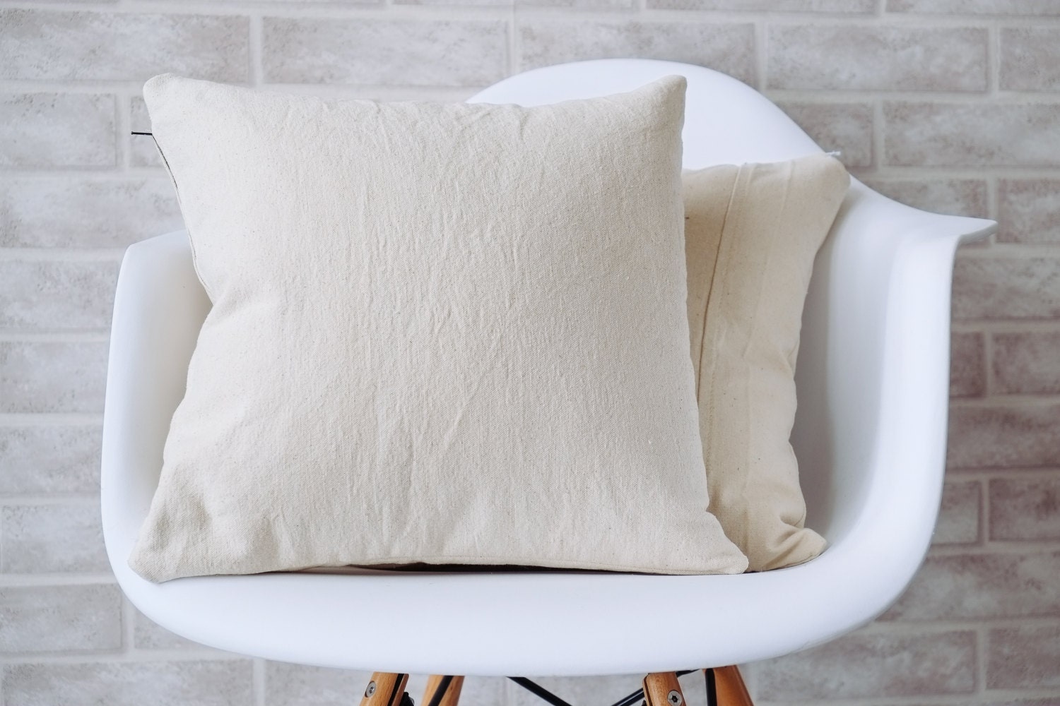 Set of 4 throw pillow covers Pillow cover canvas cloth