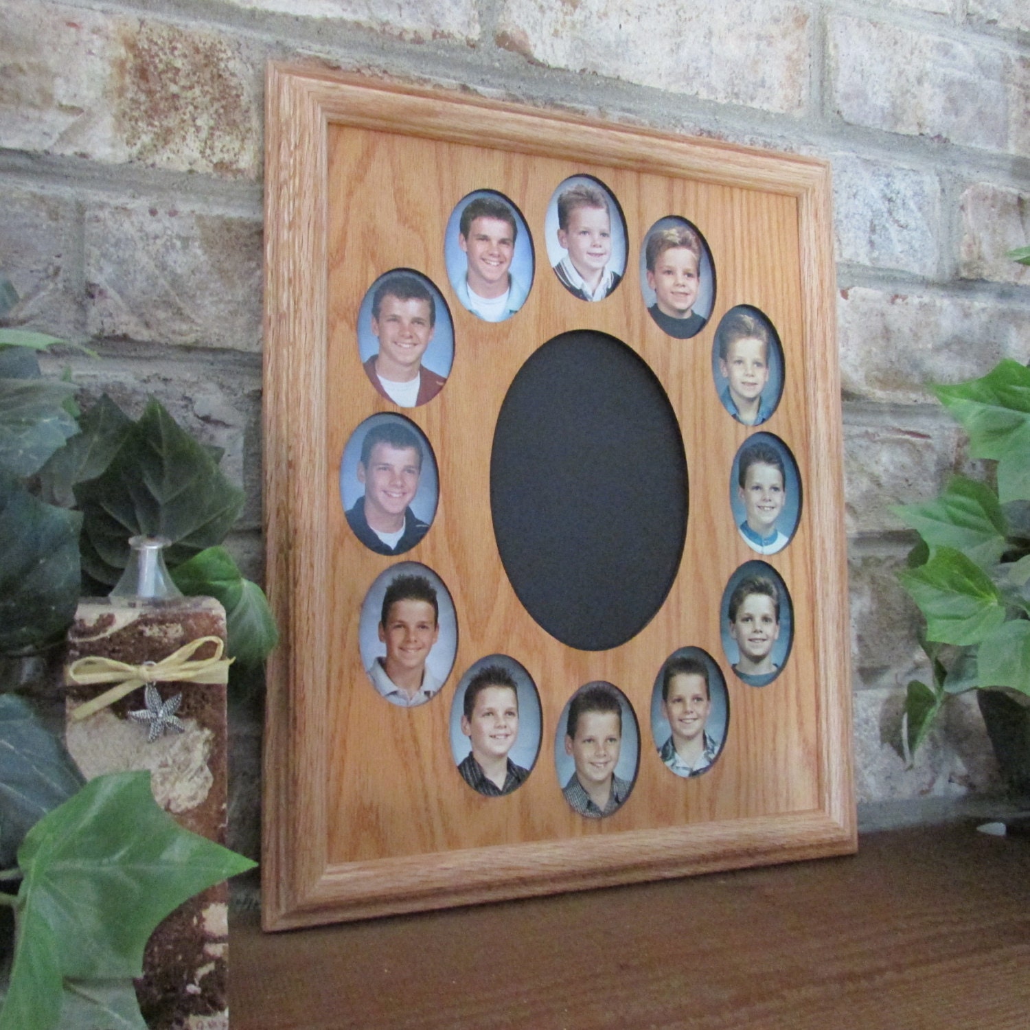 School Years Collage Picture Frame K12 Graduation Oval 11x14