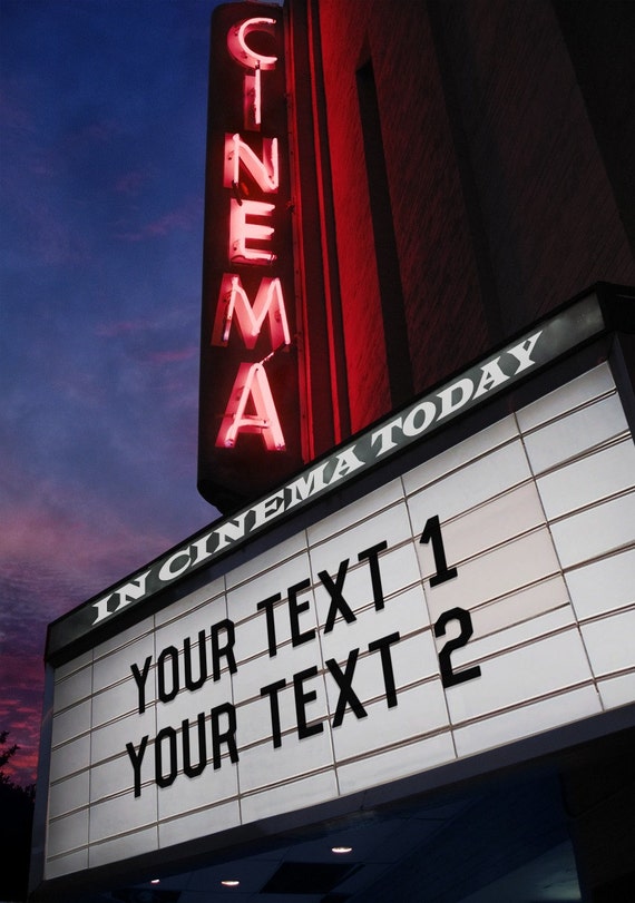 Digital Download, Printable File of Your Custom Text, on Image of Movie Lights,or Beach,or Snow,or Window,or Etched in Tree, One  choice.