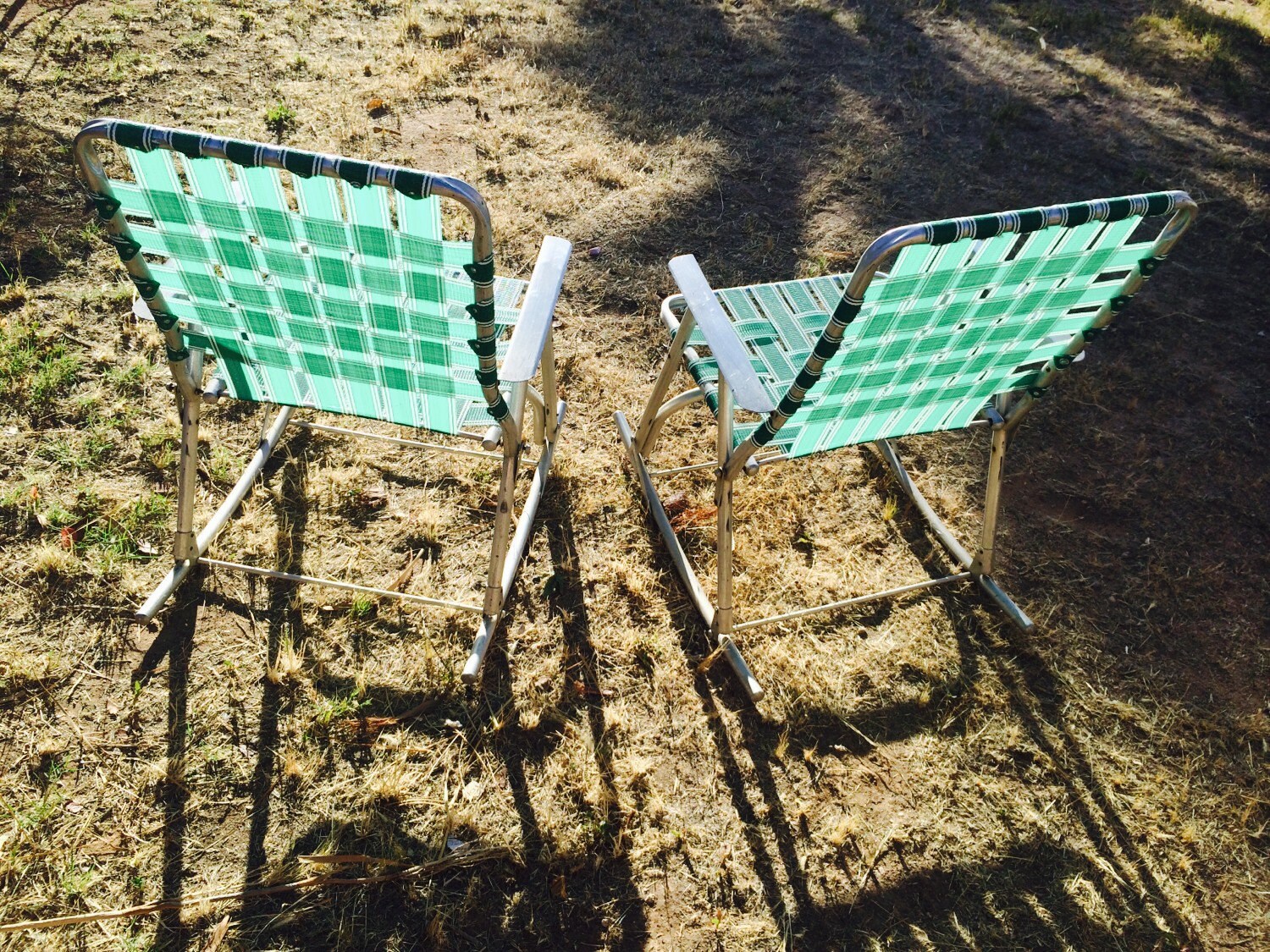 Vintage Folding Lawn Chairs Aluminum Retro By LitterandVintage   Il Fullxfull.758574572 Czz9 