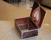 Stained Glass Jewelry Box - Hearts - Mother's Day Gift - Handmade Gift