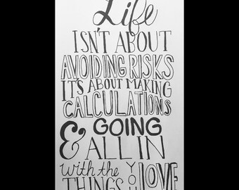 Items similar to INSANE Inspirational Quote on Etsy