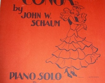 Vintage Sheet Music Ameri-Conga 1944