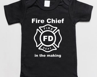 Fire chief shirt | Etsy