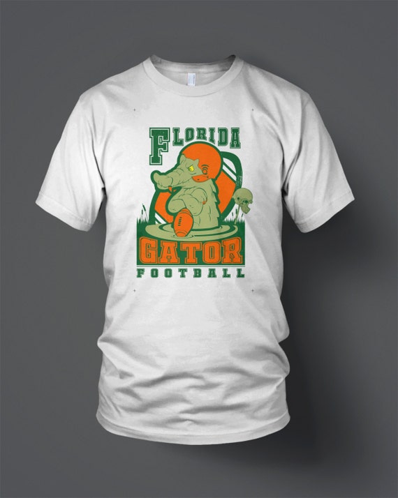 Gator Clothing Football Shirt Gators Football by SilkPrintingWorld