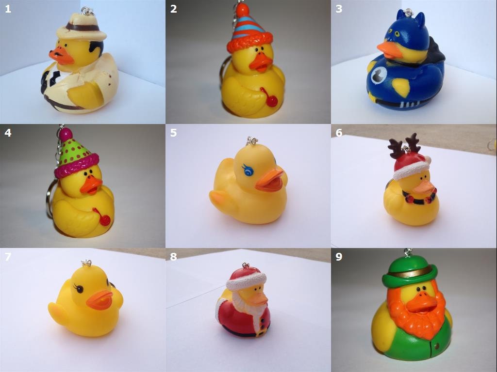 Cute Rubber Duck keychains SELECT ONE by CandyMountainCrafts