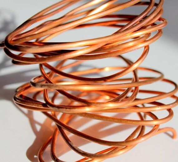 Copper Wire 12 Gauge Wire Half Hard Copper Wire by NakedBones