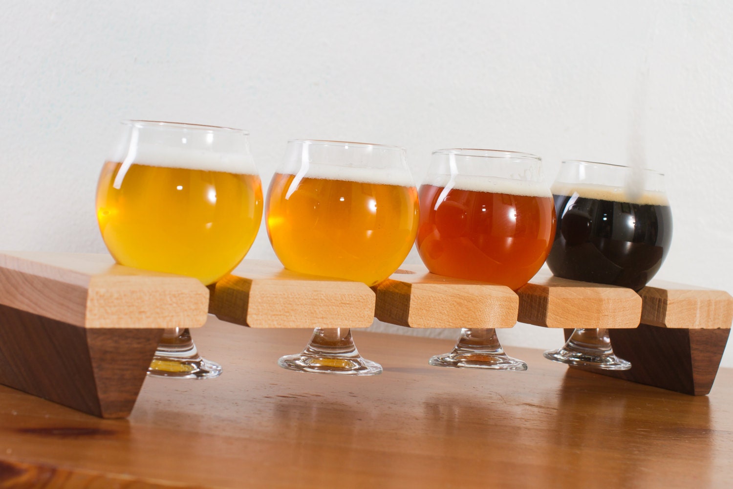 Beer Flight Sampler w/ glasses by AbbeyCatBrewing on Etsy