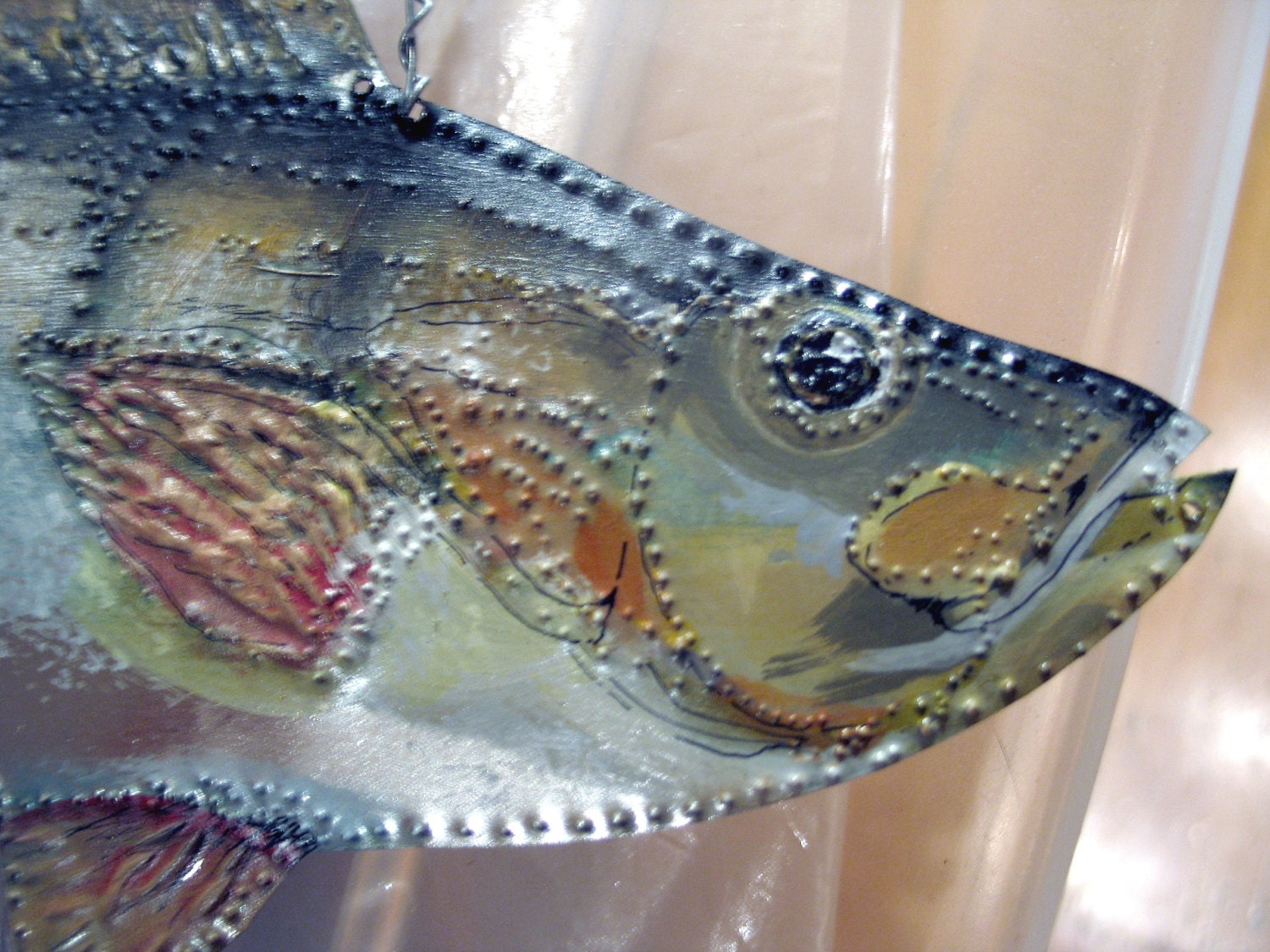 Tin Fish 10.5 inches long Hand made from scratch An Original