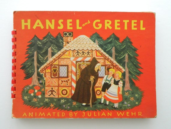 Hansel and Gretel / vintage children's pop-up book by CubbiesRoom