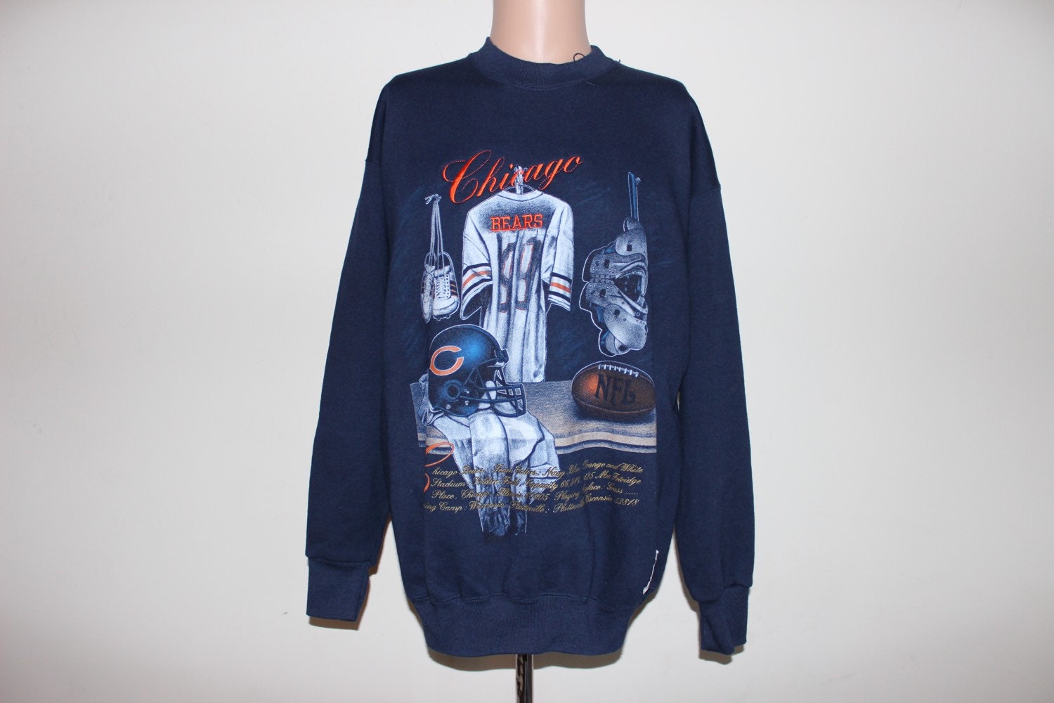 Vintage Chicago Bears Nutmeg NFL Crewneck Sweatshirt XL