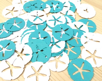 White and Turquoise Beach Confetti