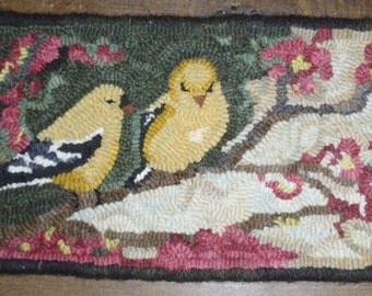 Little Goldfinch Rug Hooking Pattern