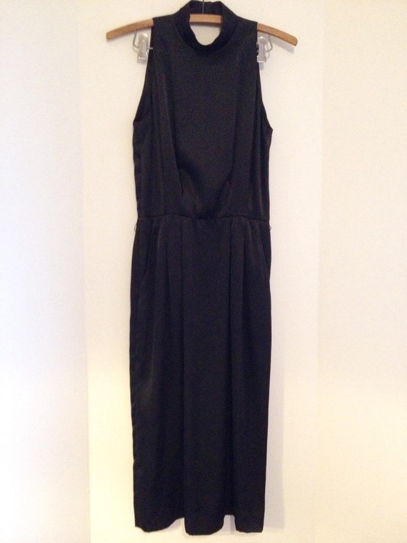 Vintage Liz Claiborne Black Cocktail Dress by MicroDotsie on Etsy