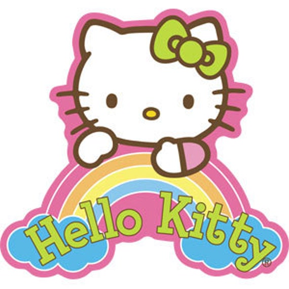  HELLO  KITTY  Dream Rainbow Sticker  Decal  CDV SHK0002 by Preegle