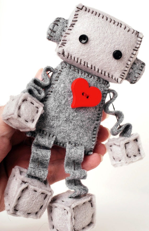 DIY Kit Felt Robot Make Your Own Robot Plush Includes