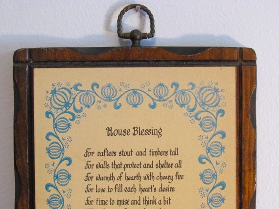  Blessing Plaque Wall Art House Blessing Christian by 