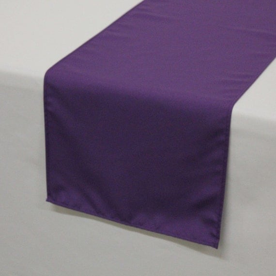 YourChairCovers by  Table Table Wedding Purple Runner runners purple Polyester table