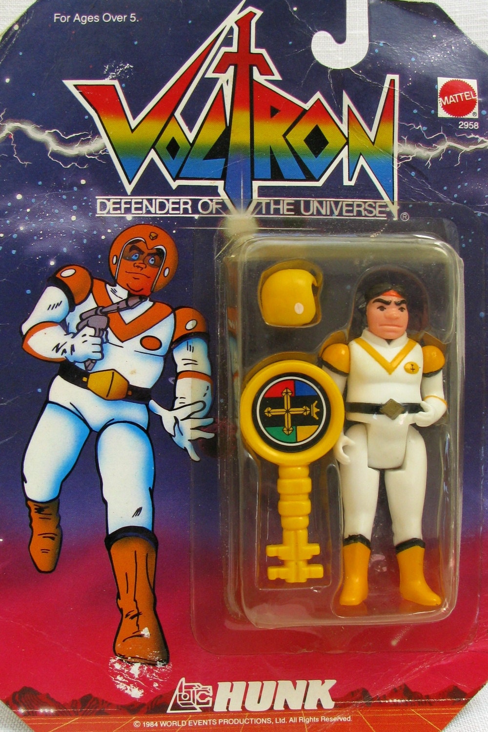 Voltron Defender of the Universe Hunk Action Figure UK Ed 1984