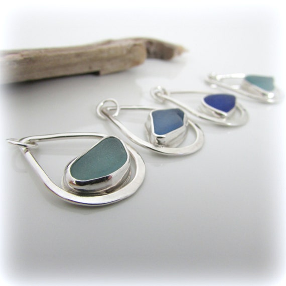 Sea Glass Necklace Sterling Silver Necklace Maine Jewelry 