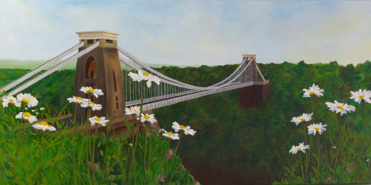 Bristol Suspension Bridge Oil Painting. by Siparia on Etsy