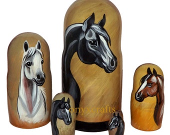 horse nesting dolls