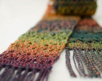 Crochet Scarf Pattern: Autumn Romance Scarf, PDF download