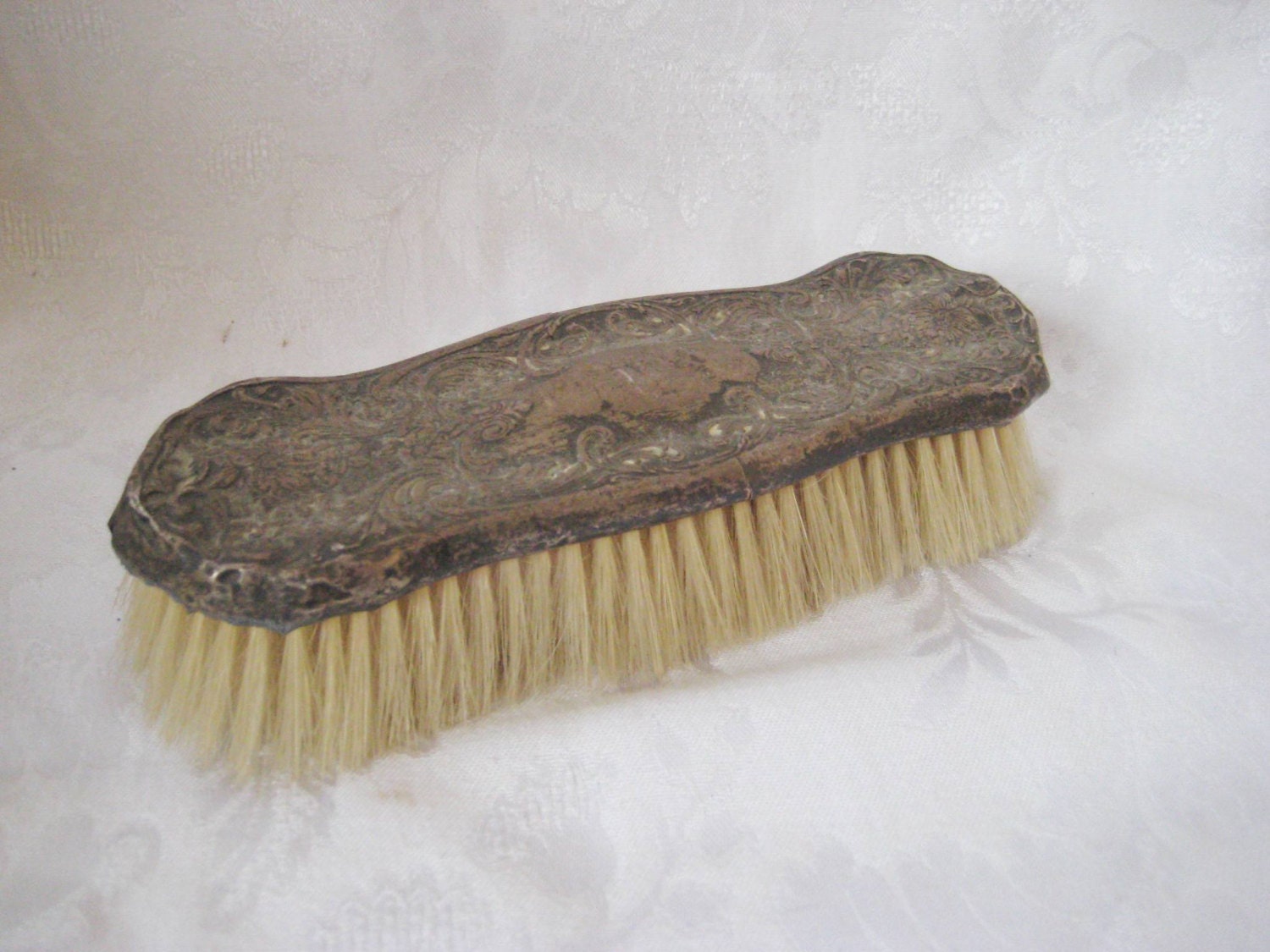 Decorative metal brush, victorian brush, bathroom decor, shabby cottage