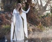 Ravenswing Dress - Elven Style Velvet & Chiffon Gown