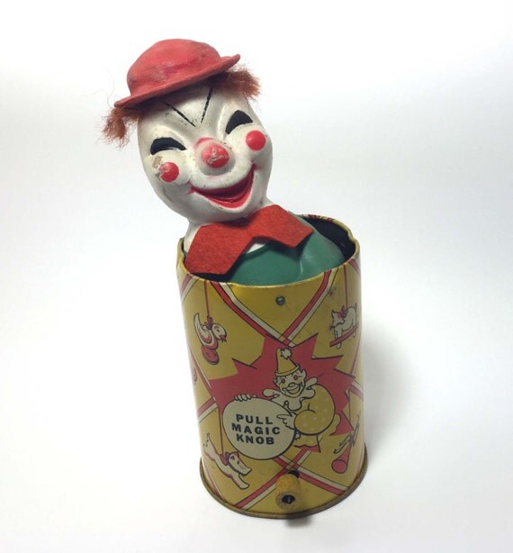 Vintage Jack in the Box by VintageMelonball on Etsy