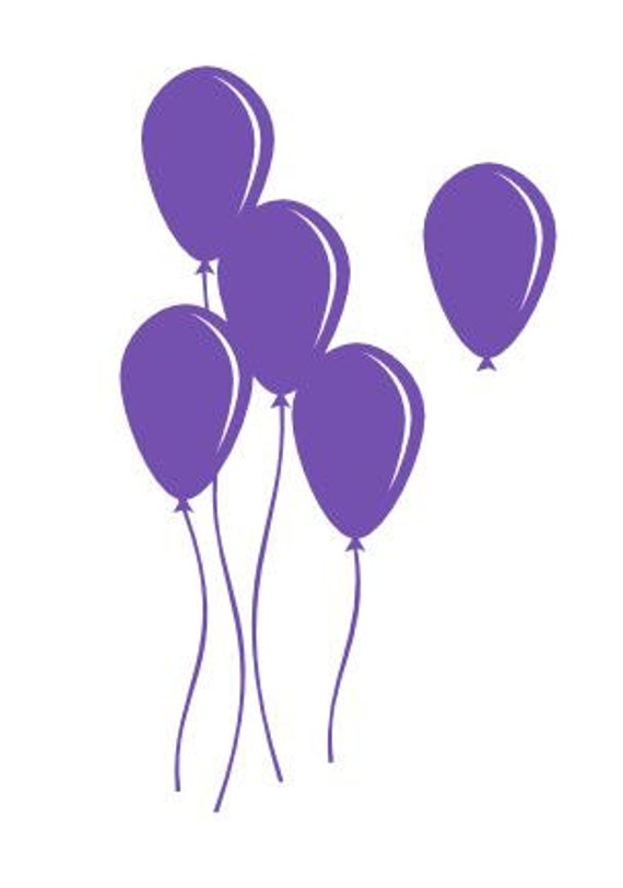 Download SVG Party balloons Silhouette DIGITAL download