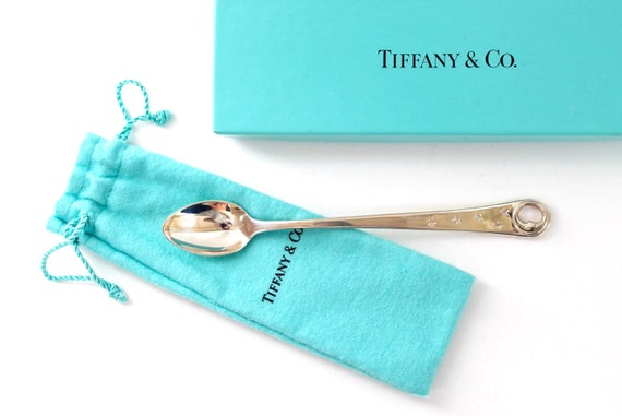 1999 Tiffany Baby Spoon/ Sterling Silver Spoon/ Cresent Moon