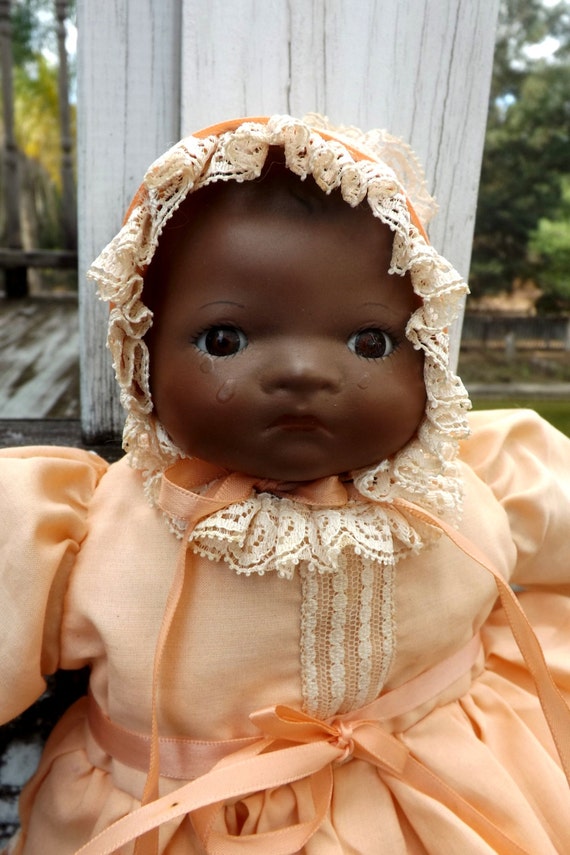 Vintage Black Crying Baby Doll Carina Dolls by