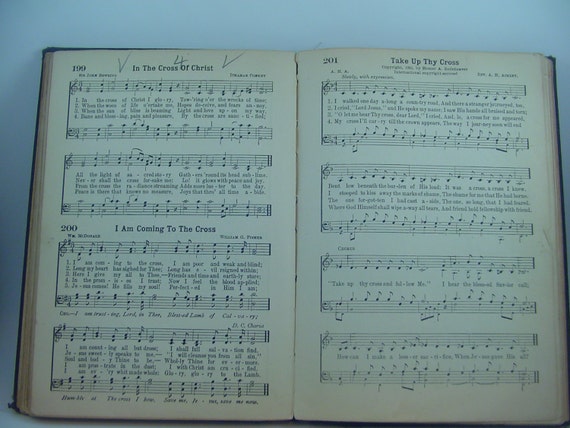 The New Cokesbury Hymnal Copyright 1928 by BasketCaseDiva on Etsy