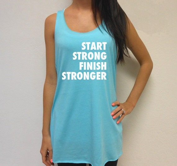 Items similar to Eco Start Strong Finish Stronger Tank Top. Eco ...