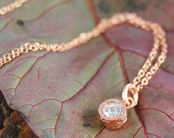 Pendant, Rose Gold Necklace, Necklace Rose Gold, Festival Chic, Boho Necklace, Organic Necklace,Rose Gold Jewelry,Necklace Earring Rose Gold