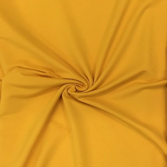 Gold Stretch Fabric SALE 4 Way Lycra Knit Jersey Remnant