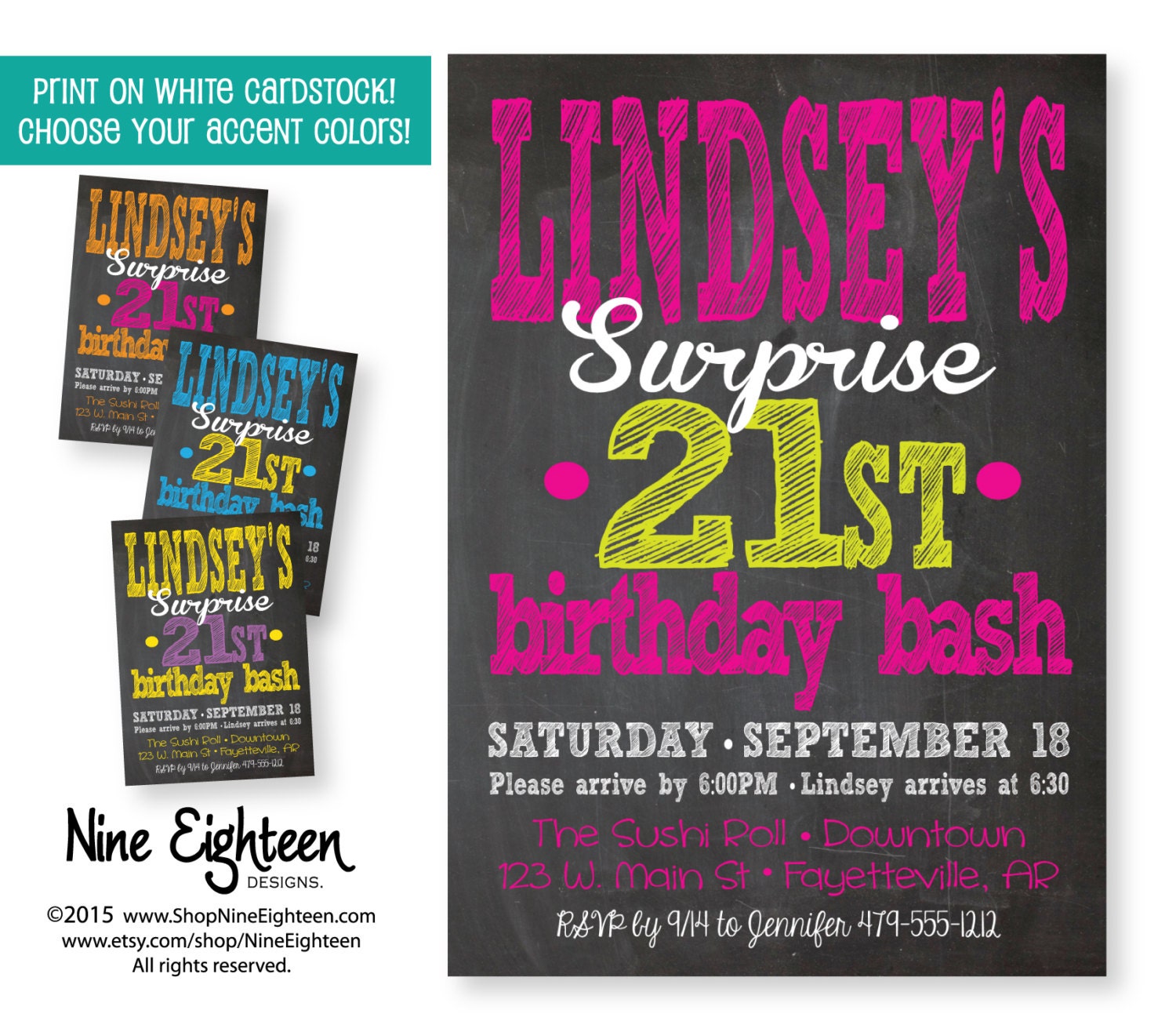 Custom Birthday Invitations For Adults 7