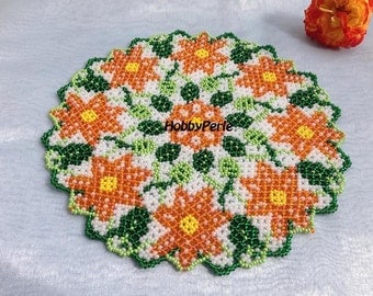 Pattern Doily circle of Flowers