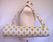 Spring Sale Yoga mat carrier with Rainbow diamond print. Handmade yoga mat bag for women and teens. Excercise bag for women