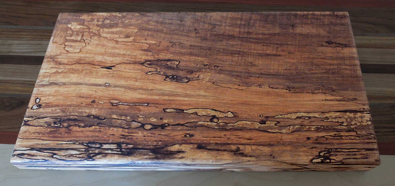 Stunning Spalted Maple Cutting Board Natural by SkyandSeaDesign