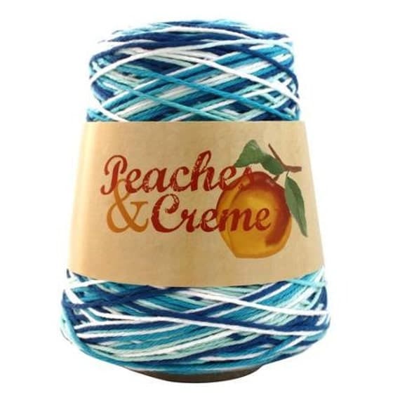 Items similar to Peaches & Cream Cone 100 Cotton Yarn. Worsted