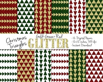 Aztec Digital Christmas Paper // Printable Christmas by Everdawn