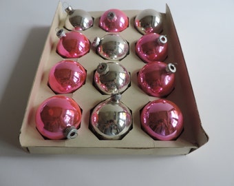 Vintage Shiny Brite Holiday Ornaments 1970's Shiny Brite Christmas Bulbs Shiny Brite Tree Ornaments