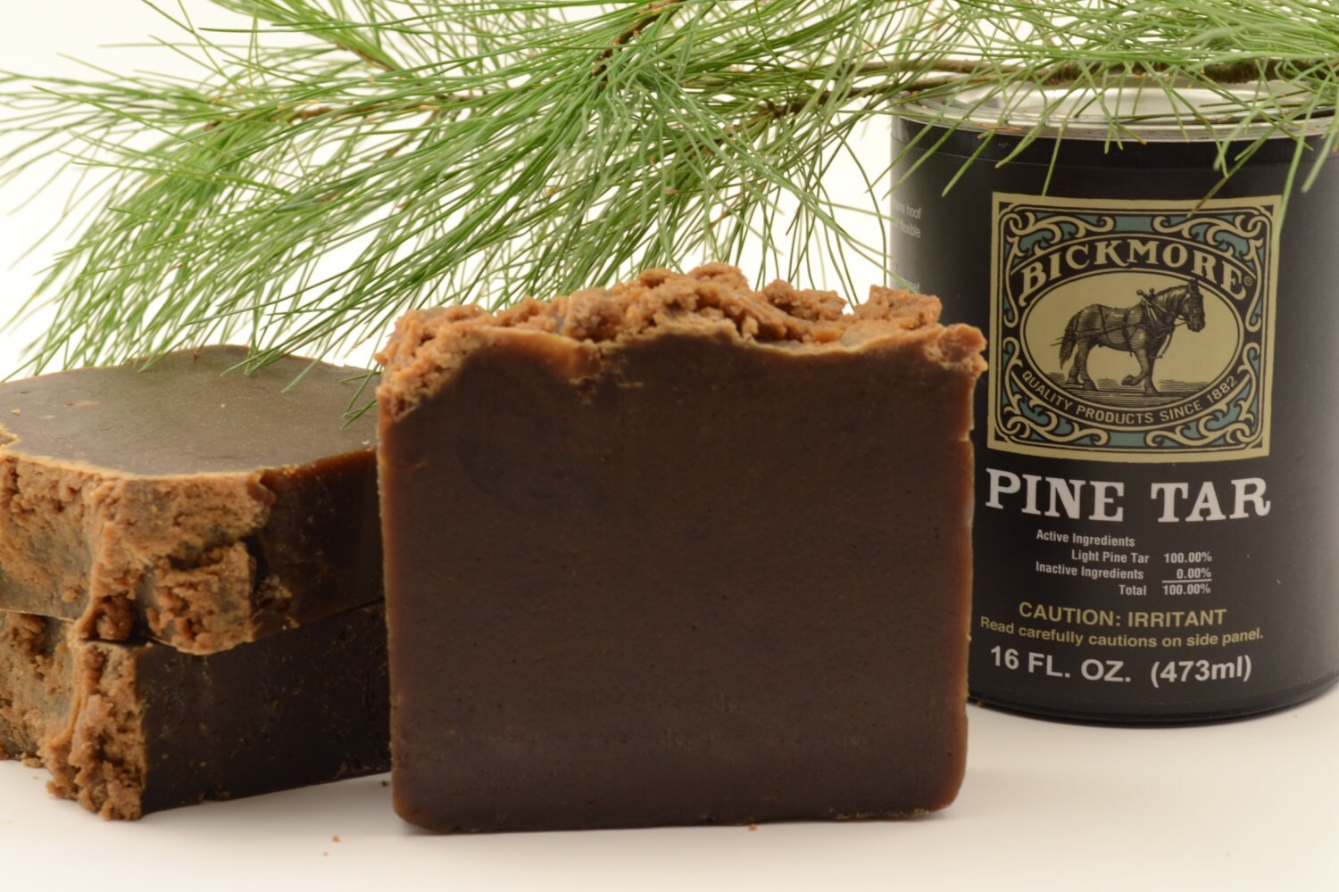 All Natural Pine Tar Soap with Goat's Milk by TheFeralGoddess