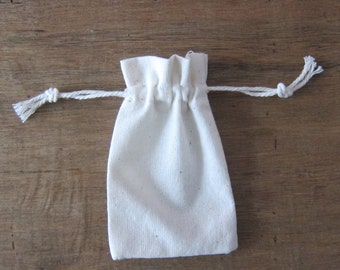 ... pouches - small cotton bags - small muslin bags - muslin pouches