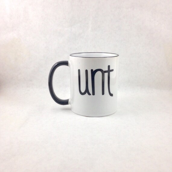 UNT C UNT 11oz Black Handle Coffee Mug by thelittlevinylsaur