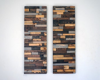 Modern Reclaimed Wood Wall Art
